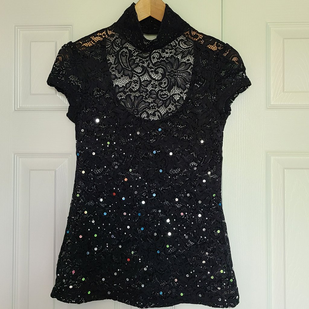 Nwot Express Black Lace Tank Top - Sz S